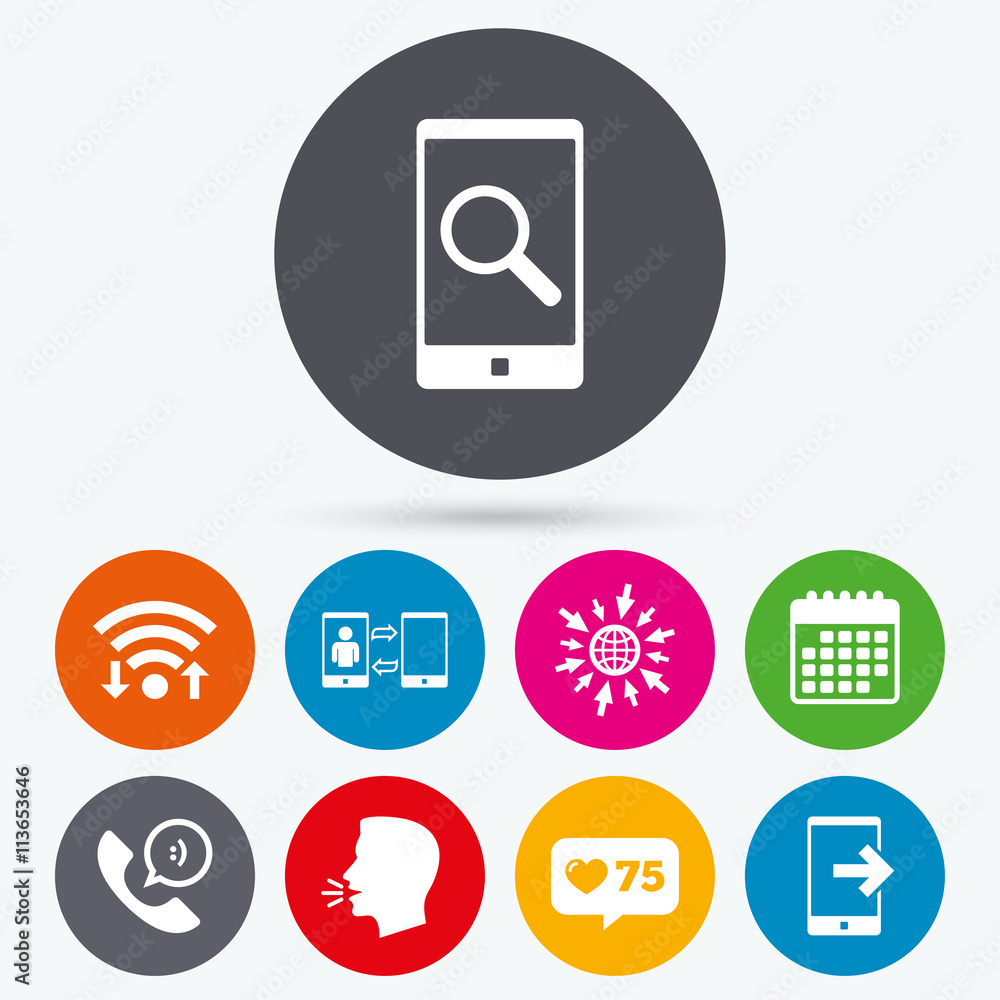 Phone icons. Call center support symbol. Phone icons. Call center support symbol.