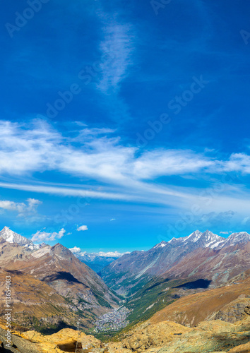 Alps mountain landscape in Switzerland