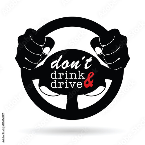 dont drink and drive icon illustration