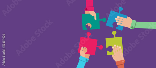 Cooperation. Business concept illustration