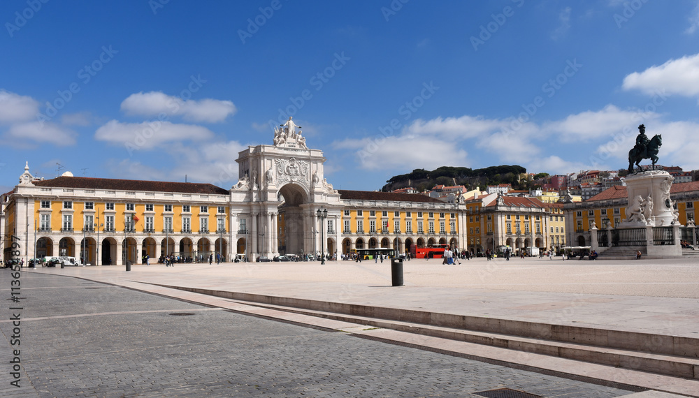 Commerce Square in Lisbon, Portugal