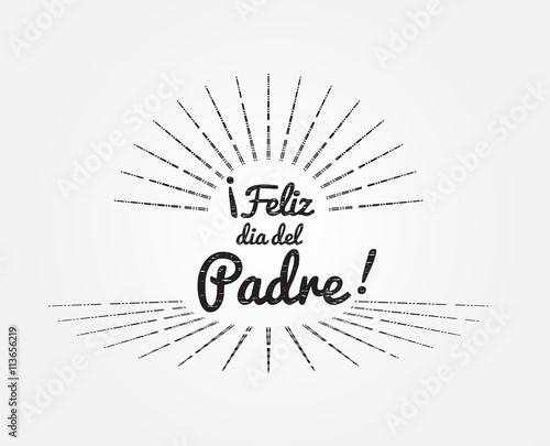 Canvas Print Feliz dia del Padre vector