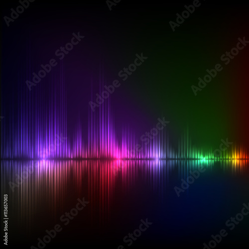 Abstract equalizer background. Colorful wave.