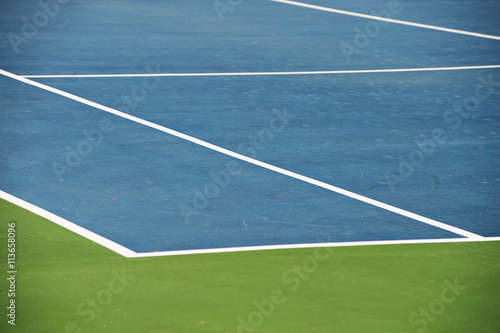 Fotografie close up on tennis court