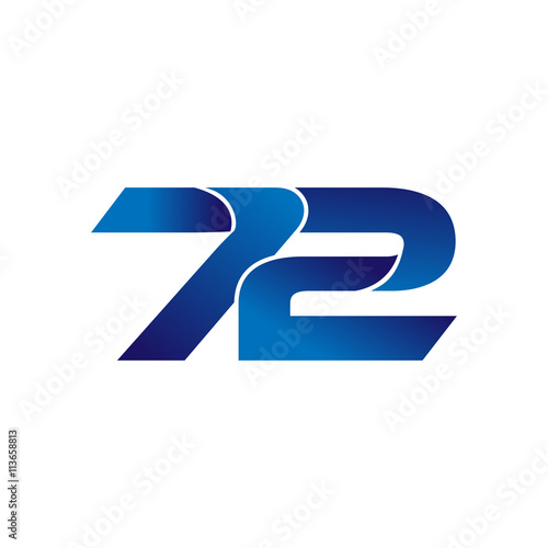 Free Download Simple Numbers Logo Vector Blue 100 - GFXLoad