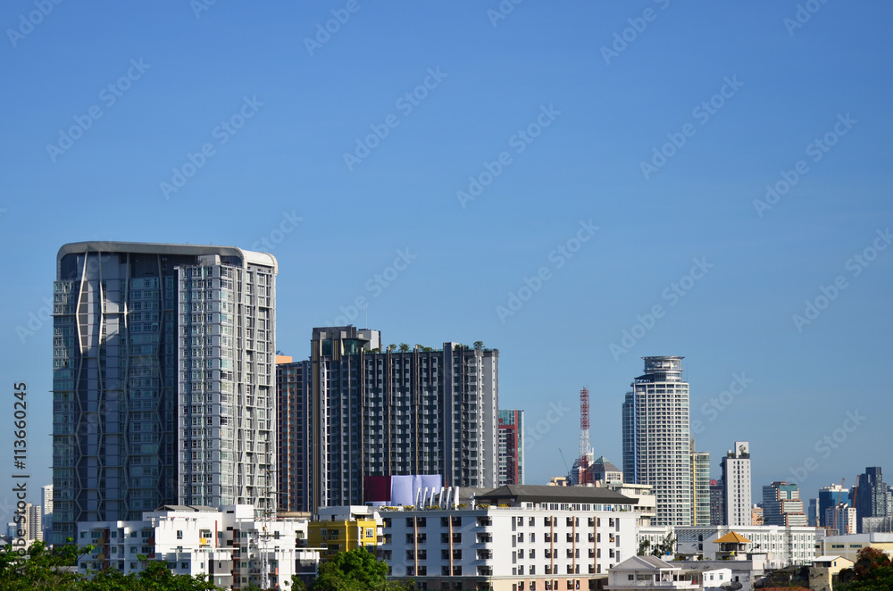 Fototapeta premium Residential area in Downtown bangkok