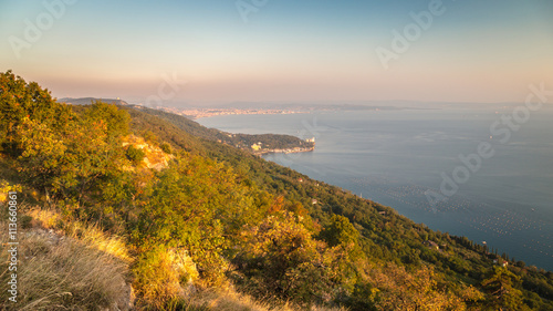 evening in the gulf of trieste