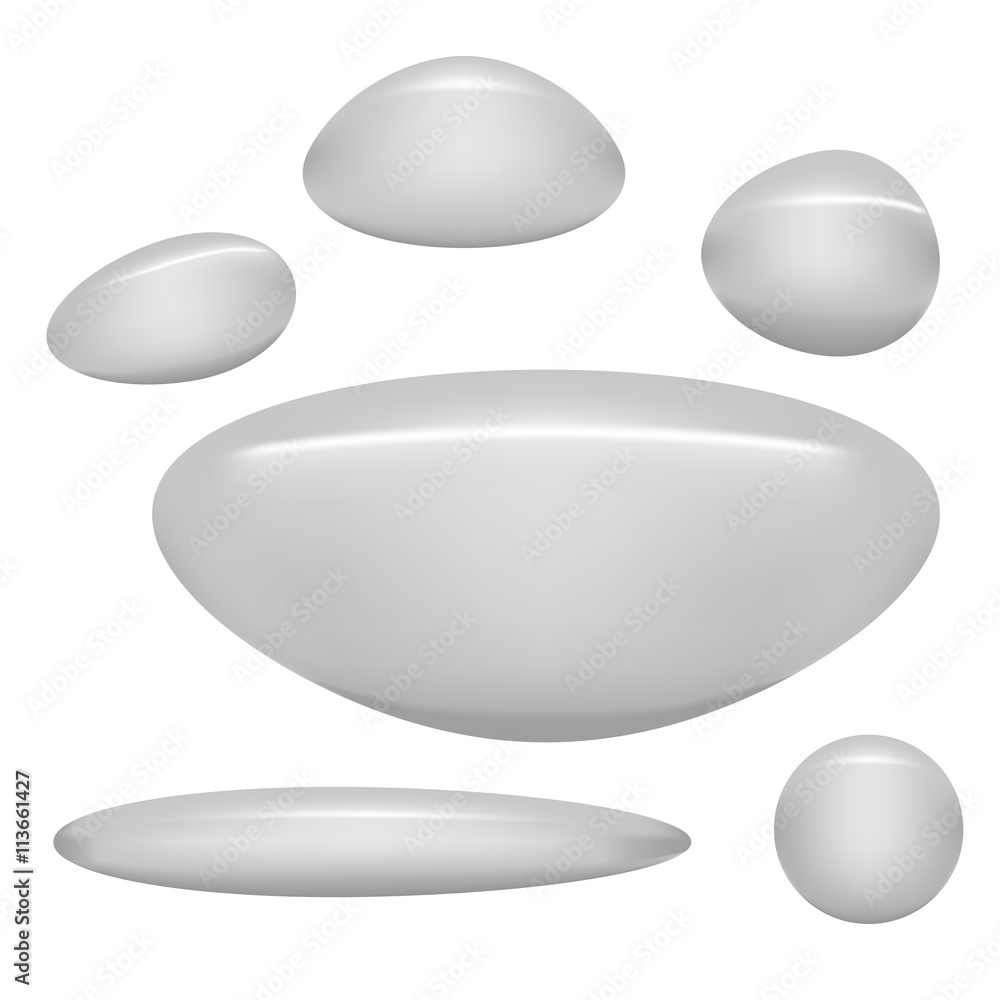 isolated rocks on white isolated rocks on white