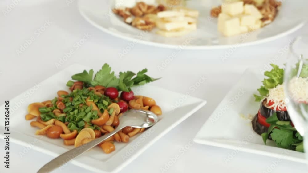 Serving table on banket Serving table on banket