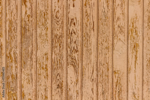 The texture of wood with a weathered old paint plank