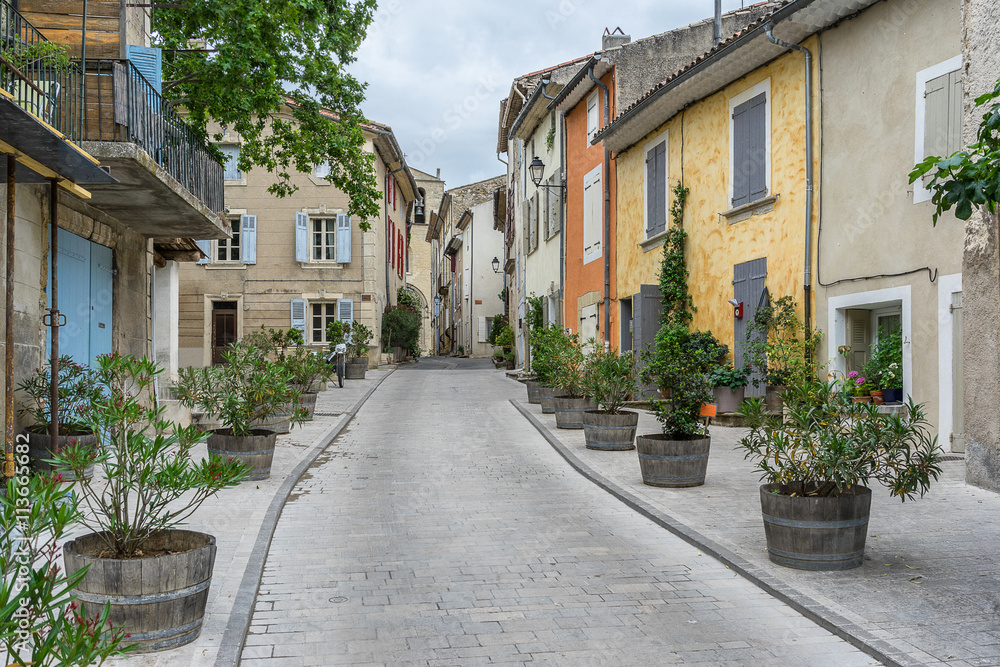 The hill top village of Cucuron in the Luberon Provence