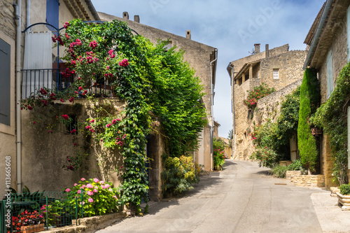 Fototapeta Naklejka Na Ścianę i Meble -  The hill top village of Ansouis in the Luberon Provence
