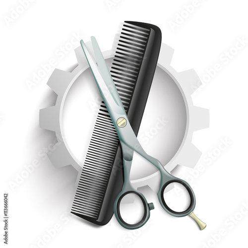 Gear Comb Scissors
