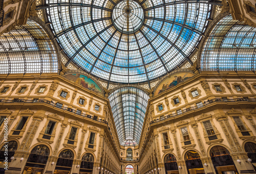 Galleria Vittorio Emanuele II shopping arcade, Milan, Italy photo