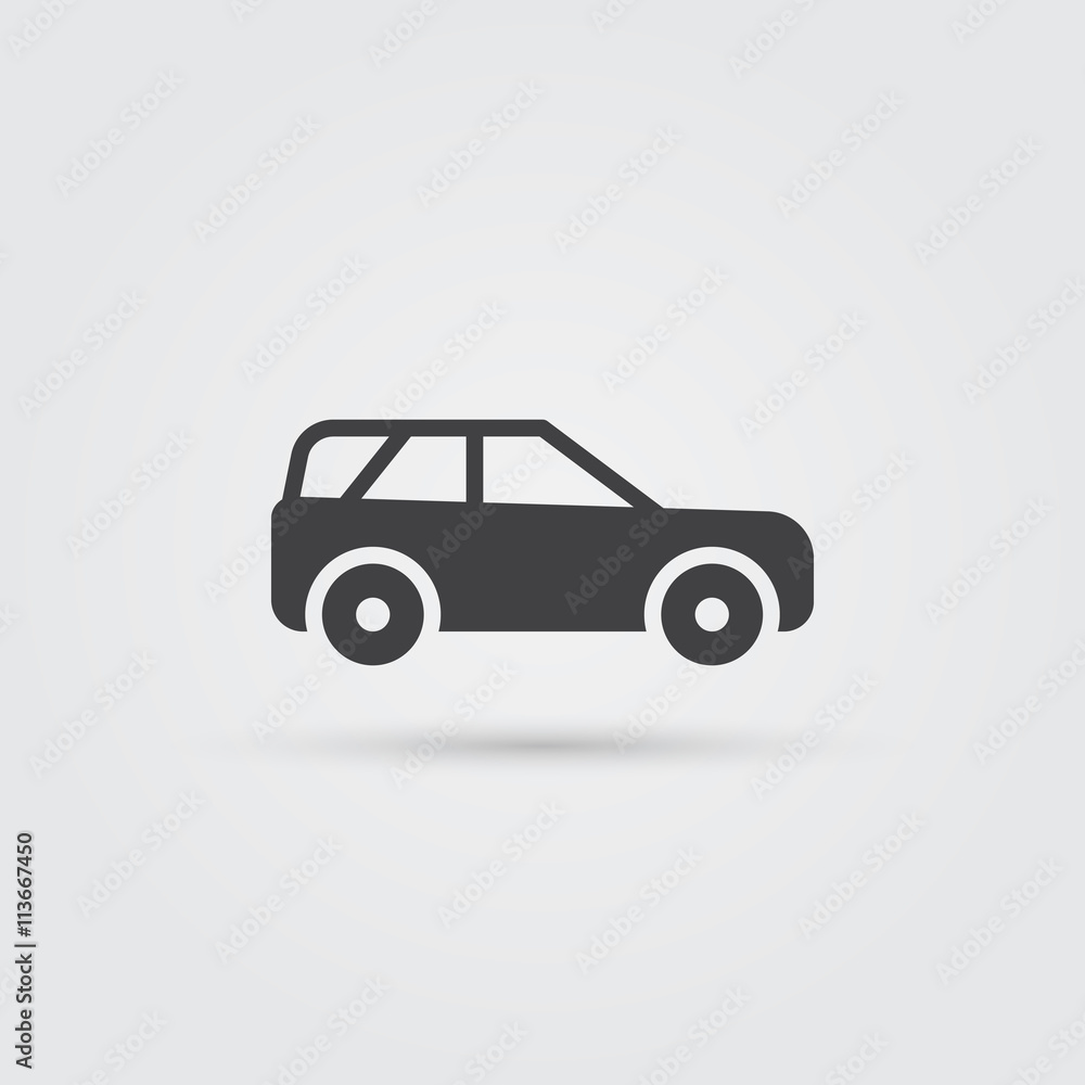 Car icon, Vector illustration