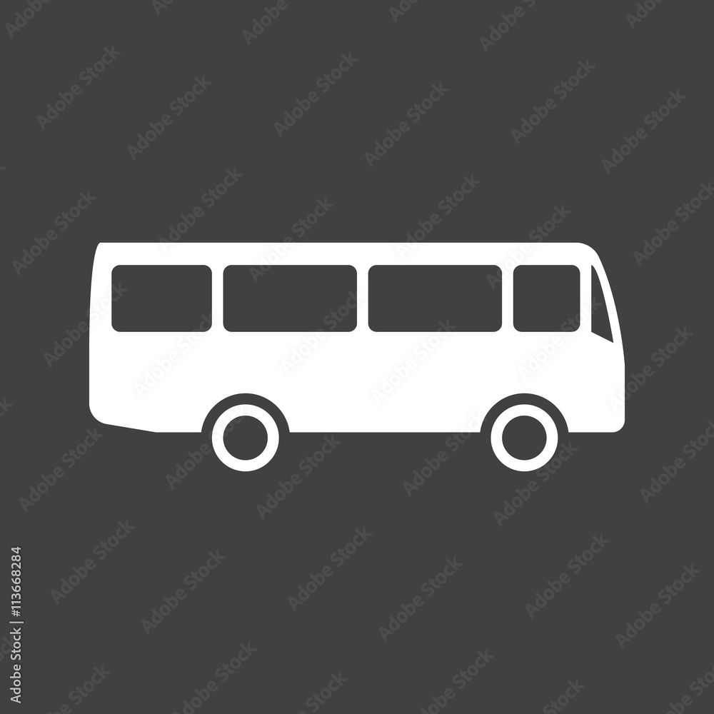 Bus icon, vector illustration