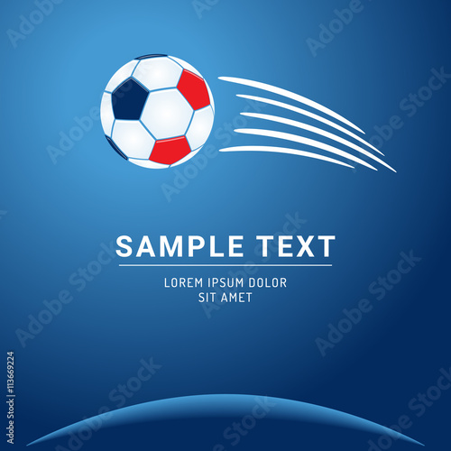 Stylish football Wish poster or card design