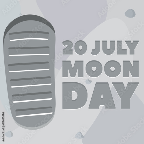 Moon day poster