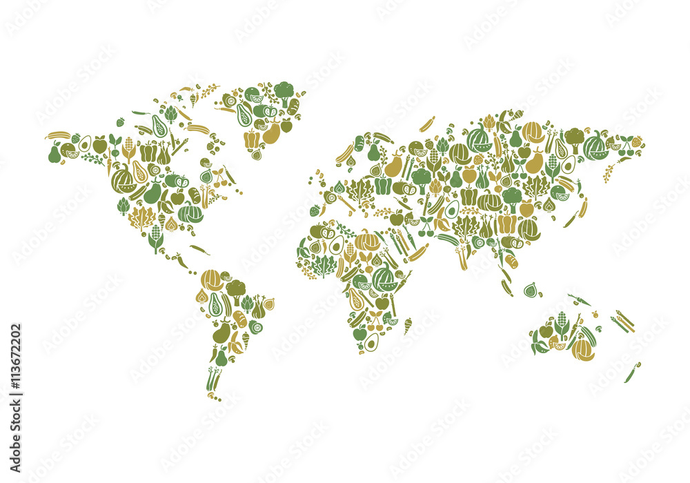 Fototapeta premium Food map