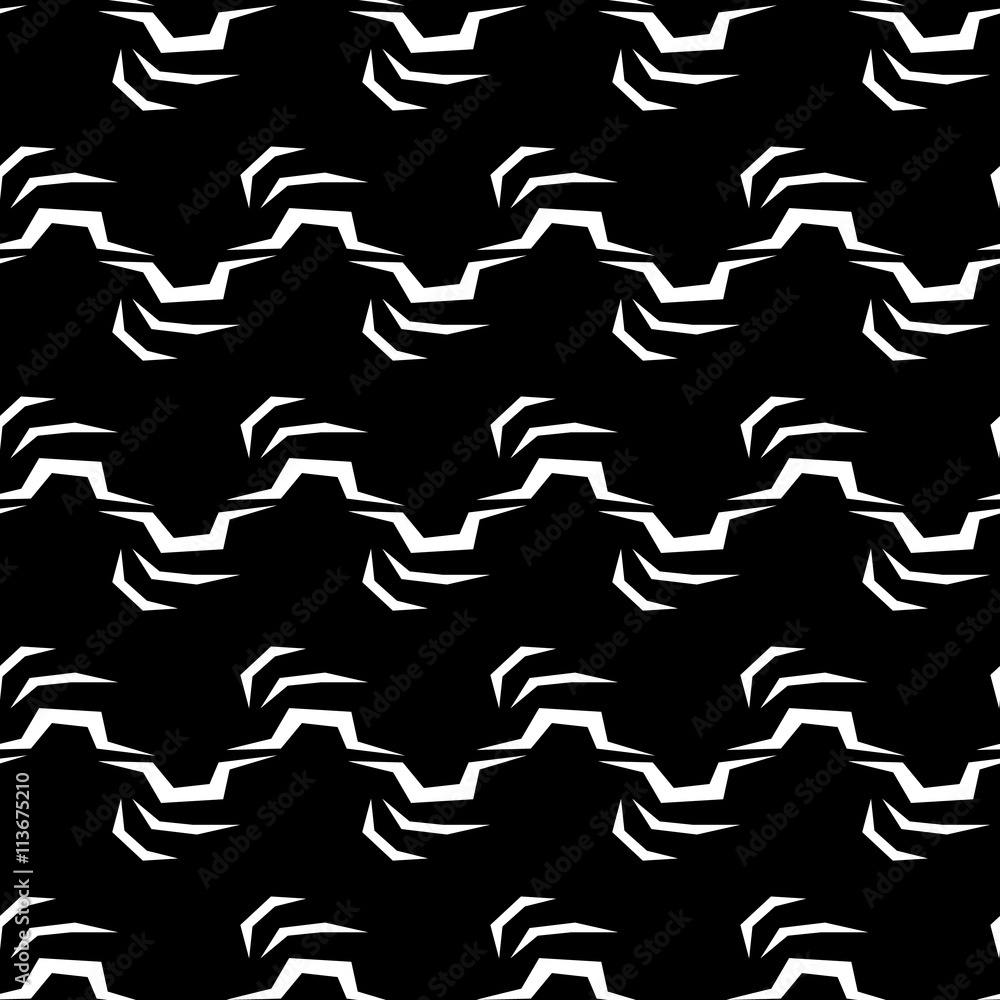 Seamless abstract zigzag pattern in back and white background Seamless abstract zigzag pattern in back and white background