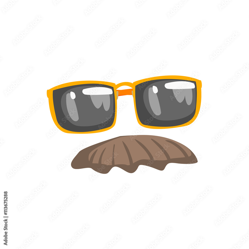 Fake Moustache And Glasses Disguise Set Fake Moustache And Glasses Disguise Set