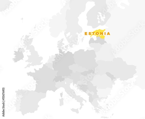 Republic of Estonia Location Map