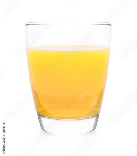 full glass of orange juice