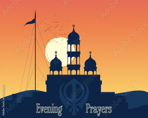 gurdwara sunset