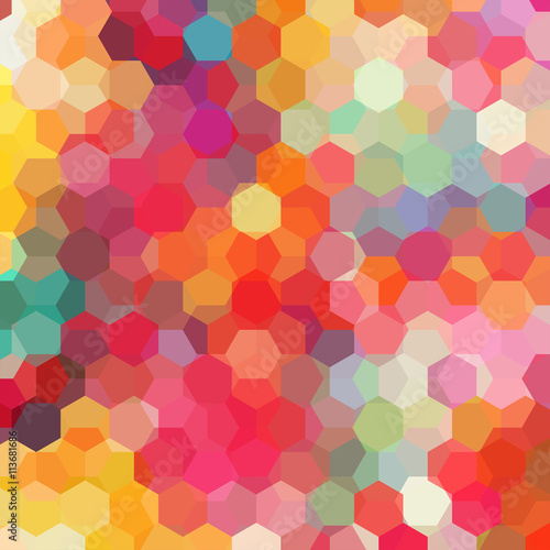 abstract background consisting of hexagons