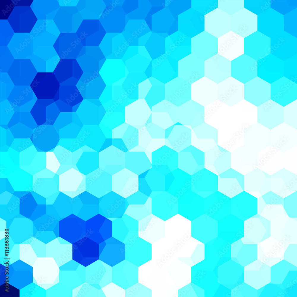 abstract background consisting of blue hexagons abstract background consisting of blue hexagons