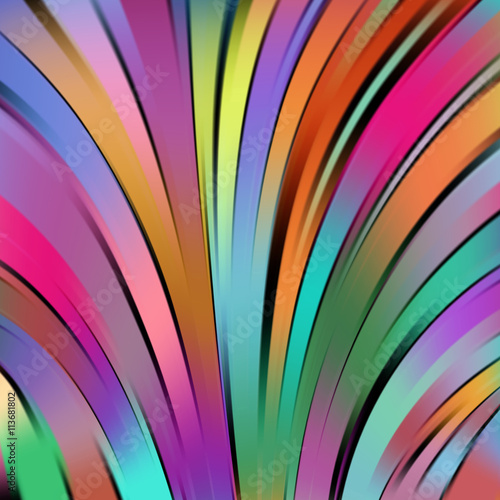 Colorful smooth light rainbow-colored lines background