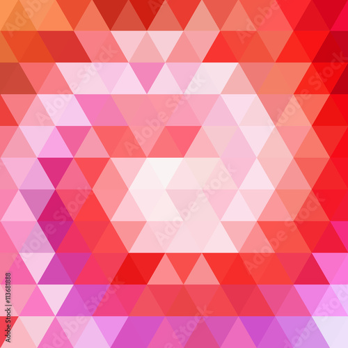 abstract background consisting of red triangles