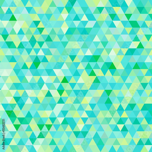 Wallpaper Mural abstract background consisting of small  green triangles Torontodigital.ca