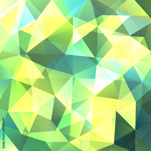 abstract background consisting of green triangles
