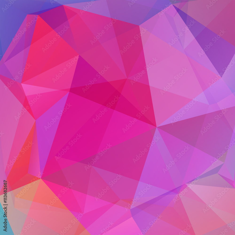 abstract background consisting of pink, blue triangles abstract background consisting of pink, blue triangles