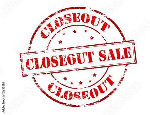 Closeout sale