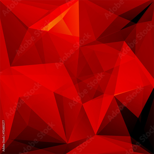 abstract background consisting of red, black triangles