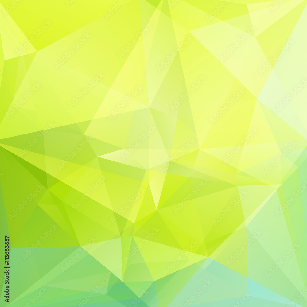 Obraz premium abstract background consisting of green triangles, vector