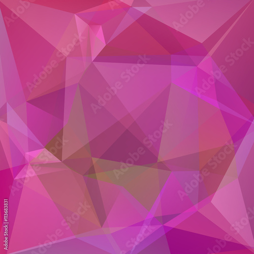 abstract background consisting of pink, purple triangles, vector