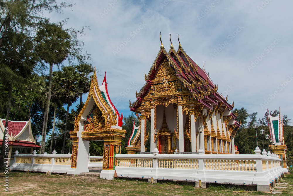 Colorful buddist temple in Phuket