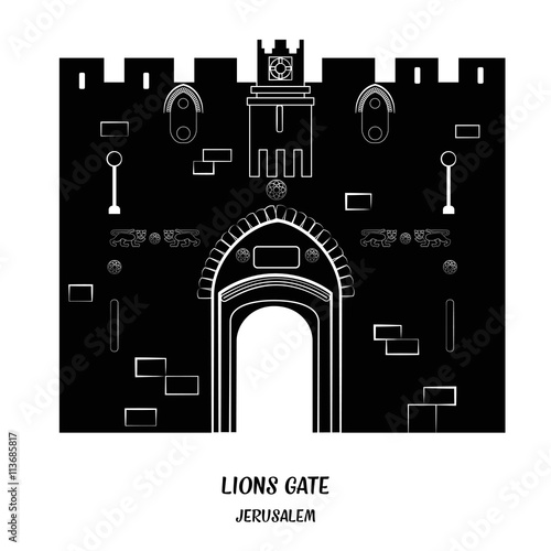 Lion Gate in Jerusalem.