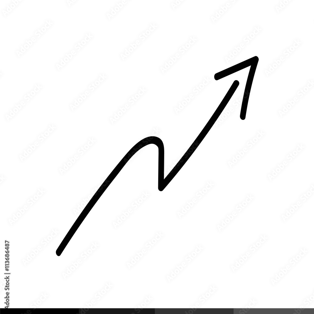 Fototapeta premium arrow icon Illustration design