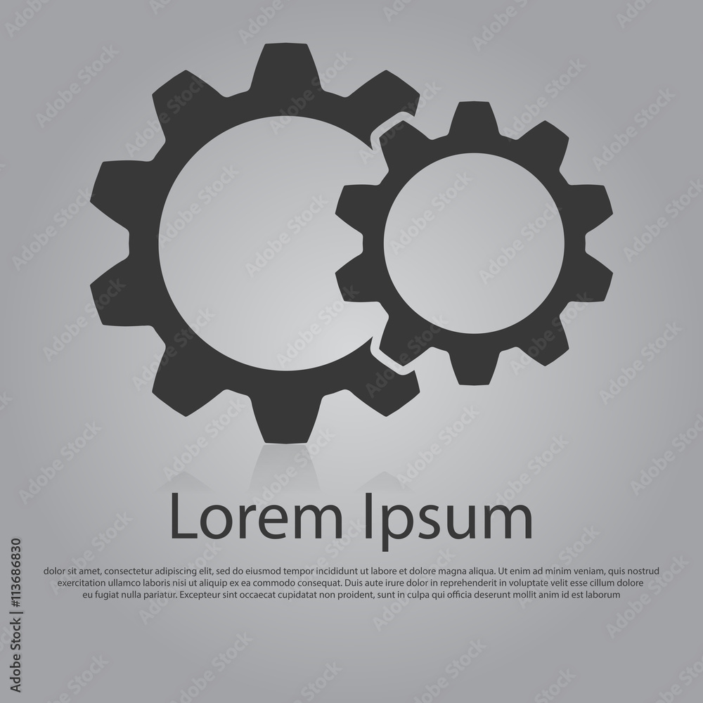 Vector gears icon
