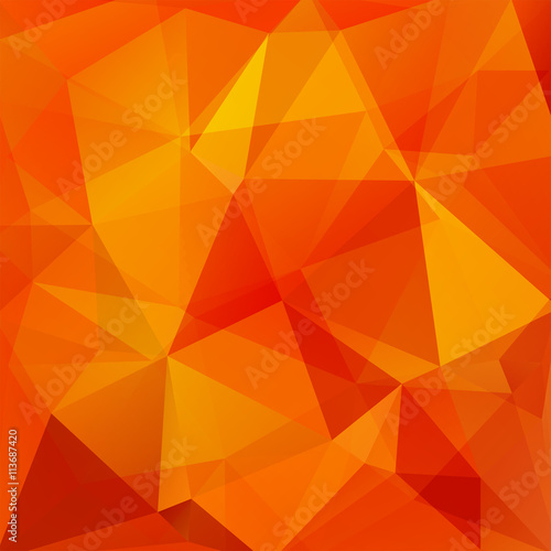 abstract background consisting of red  yellow  orange triangles