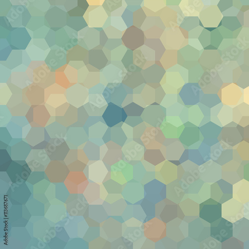 abstract background with green, brown hexagons
