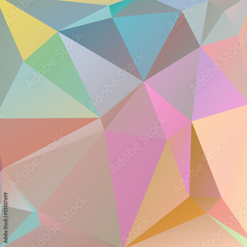 abstract background consisting of pastel triangles