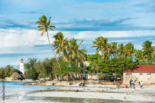 Beach life on tropical island