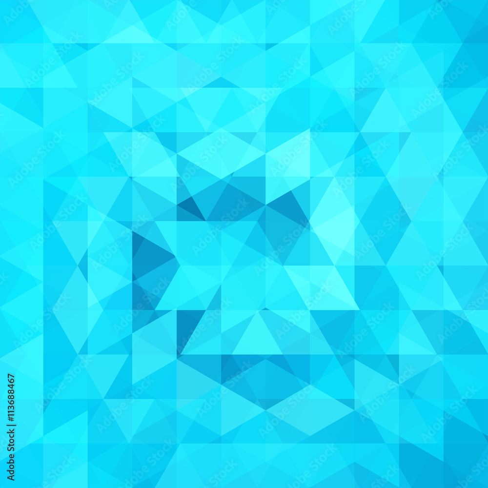 abstract background consisting of neon blue triangles abstract background consisting of neon blue triangles