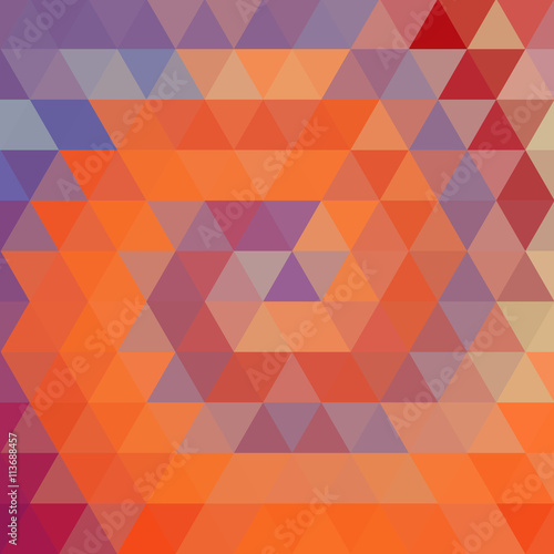 abstract background consisting of orange triangles