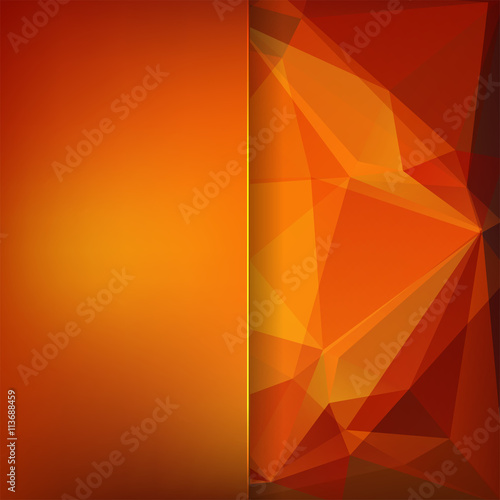 abstract background consisting of red, orange triangles